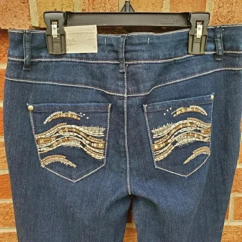EST. 1946 Denim Contemporary Skinny Ankle Jeans Women's Size 6 New with Tags - Picture 11 of 11